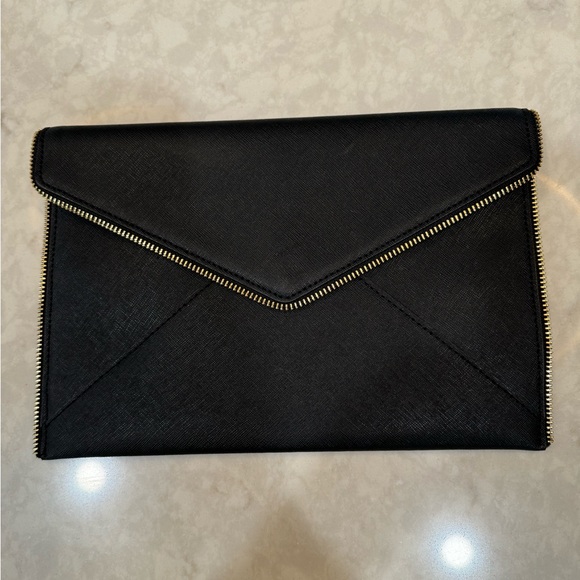 Rebecca Minkoff Clutch black with gold hardware - Picture 5 of 16